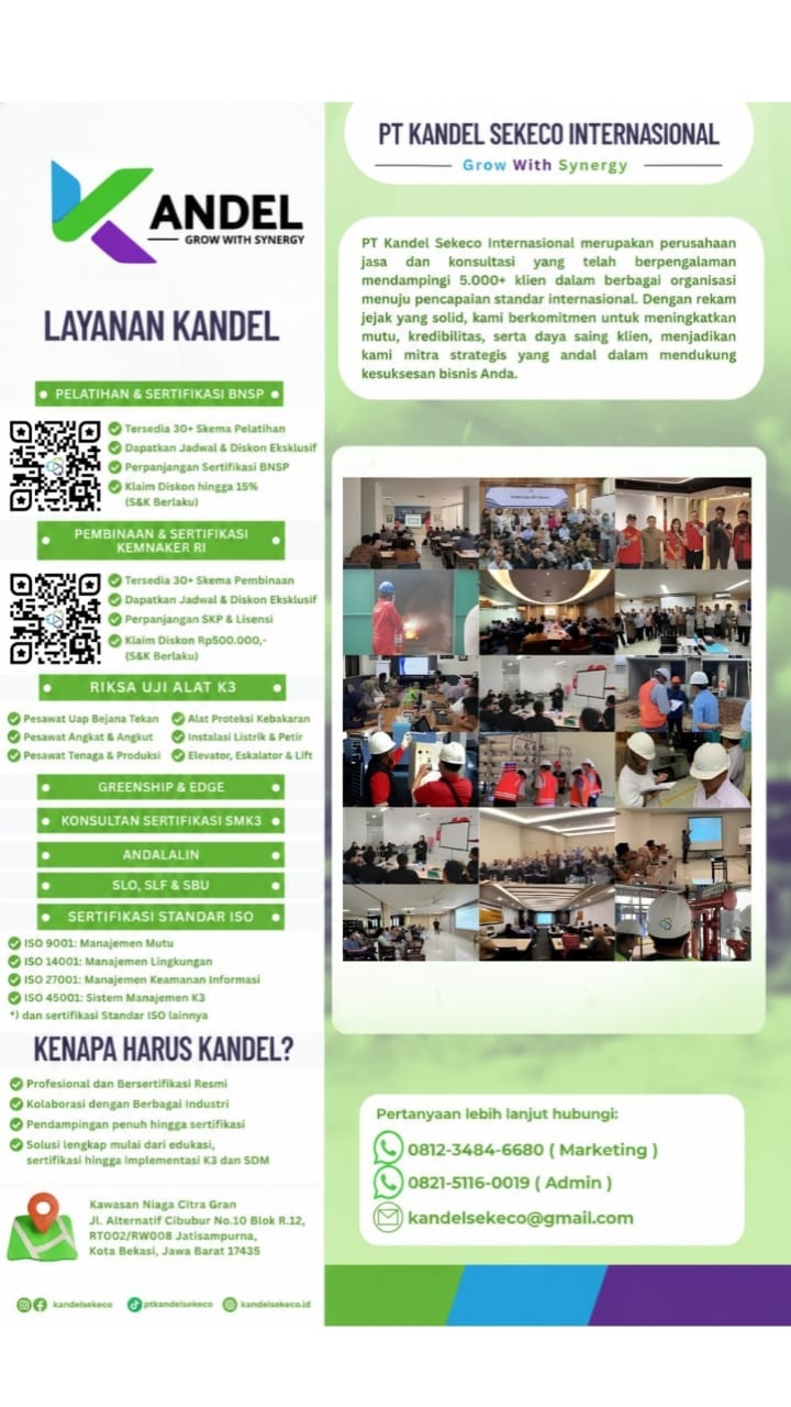 Layanan PT Kandel Sekeco Internasional